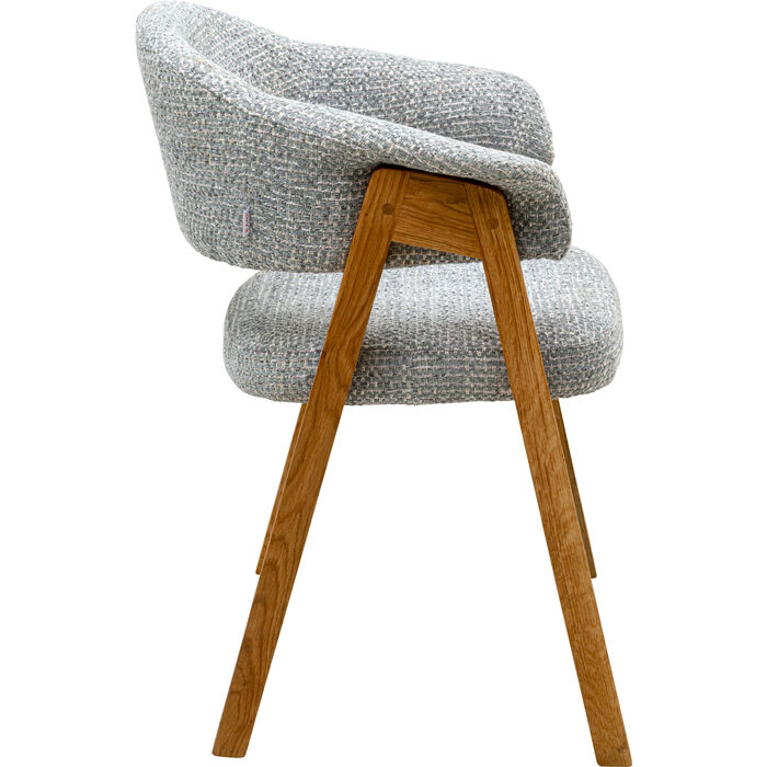 Armlehnstuhl Jonte Boucle Blau