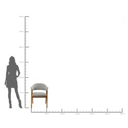 Armlehnstuhl Jonte Boucle Blau