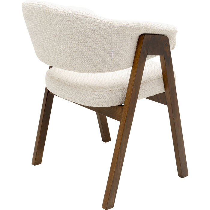 Sedia c/braccioli Jonte Boucle ecru