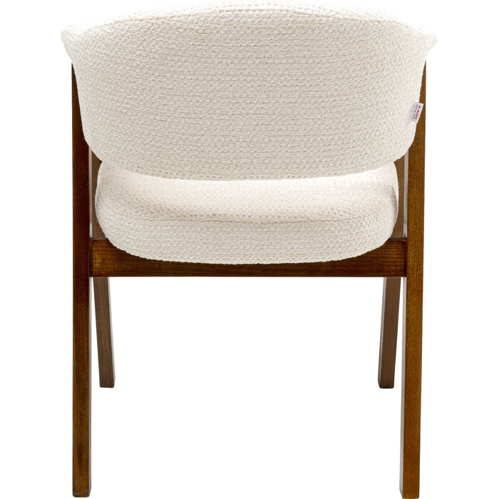 Sedia c/braccioli Jonte Boucle ecru