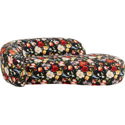 71390 - Recamiere Wonder Flowers Schwarz 200cm