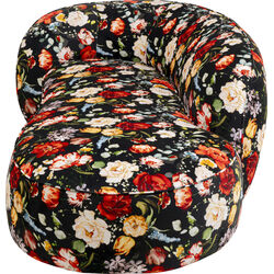 Recamiere Wonder Flowers Schwarz 200cm