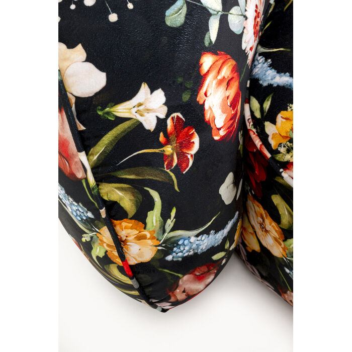 Recamiere Wonder Flowers Schwarz 250cm