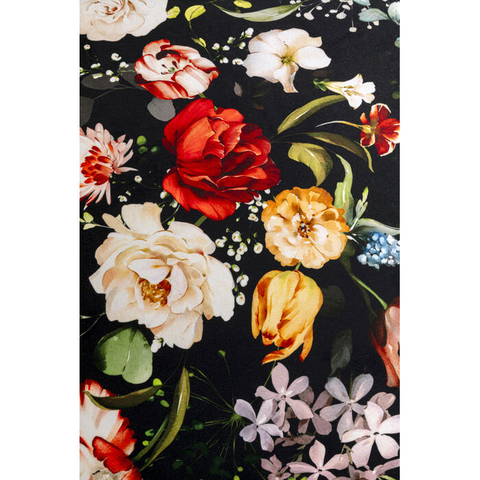 Recamiere Wonder Flowers Schwarz 250cm