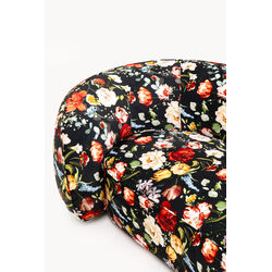 Recamiere Wonder Flowers Schwarz 250cm