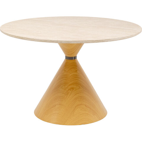 Table Cono Travertin Oak Ø120cm