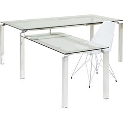 Desk Lorenco Corner Chrome 210x180cm