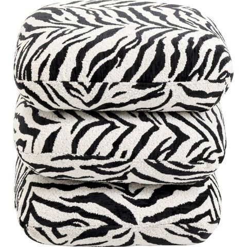 Stool Pepino Tiger Black 45x45cm