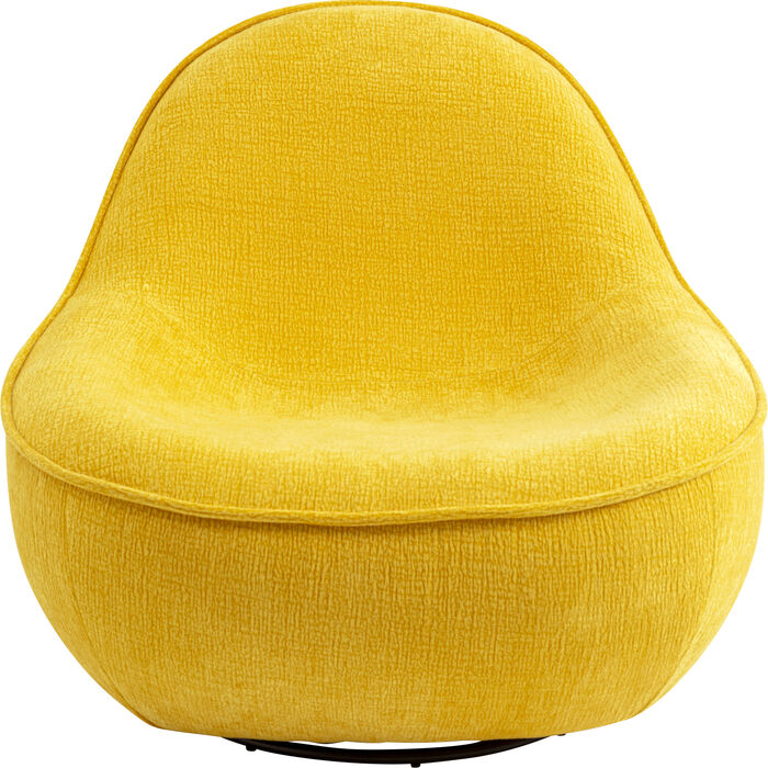 Fauteuil pivotant Ovo jaune 99cm