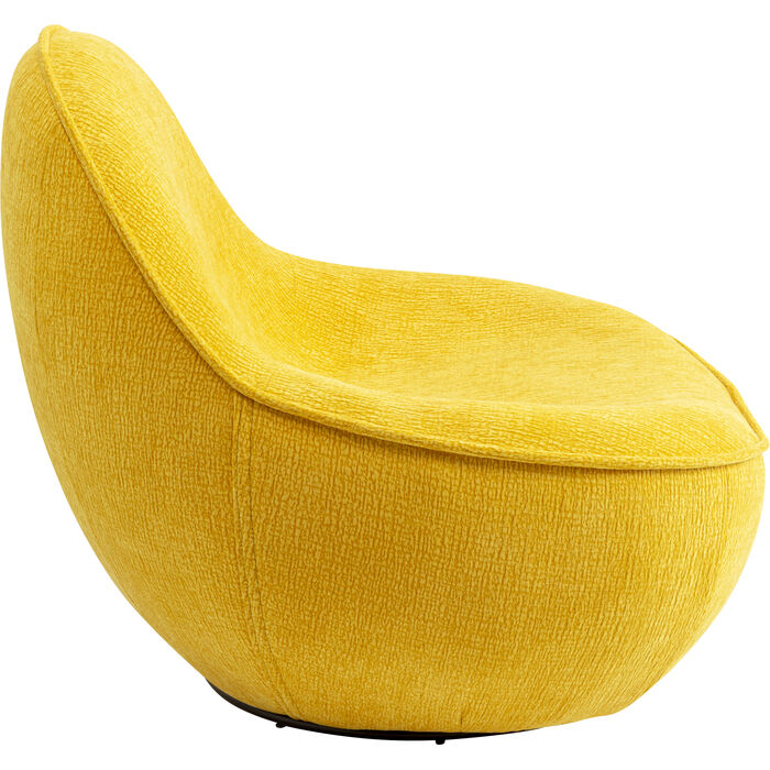 Fauteuil pivotant Ovo jaune 99cm