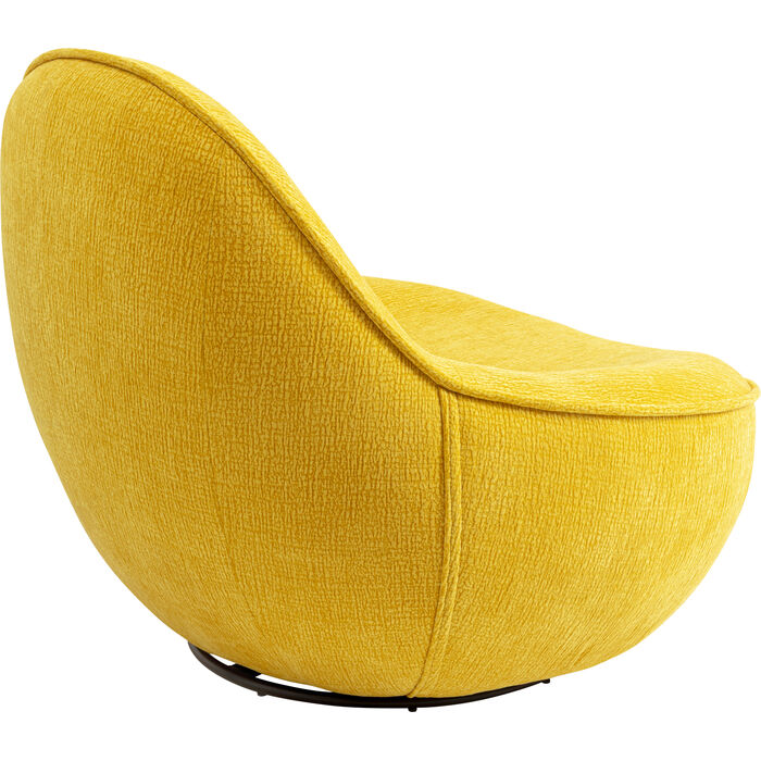 Fauteuil pivotant Ovo jaune 99cm