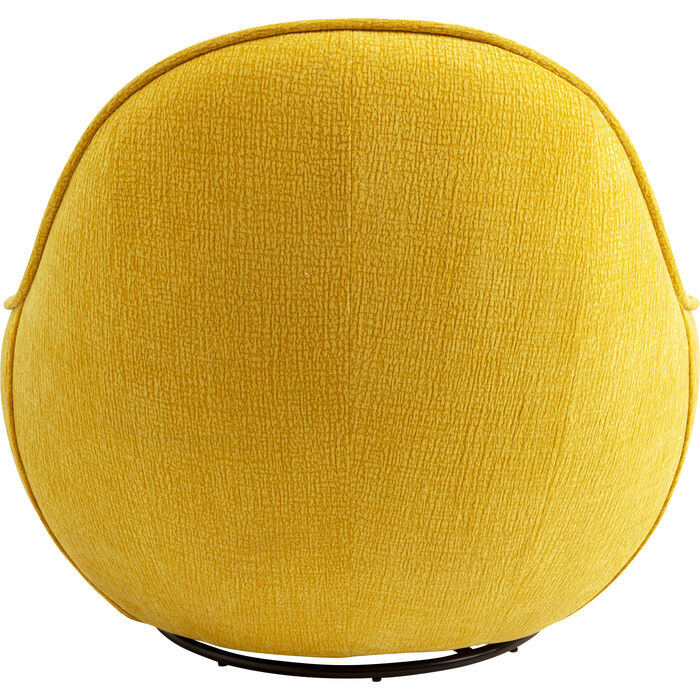 Fauteuil pivotant Ovo jaune 99cm