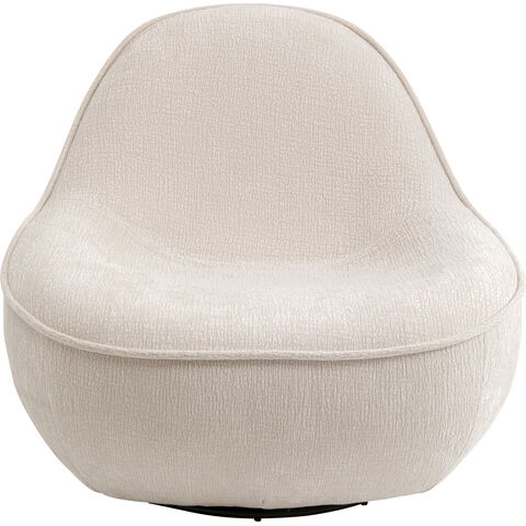 Sillón giratorio Ovo Crema 99cm