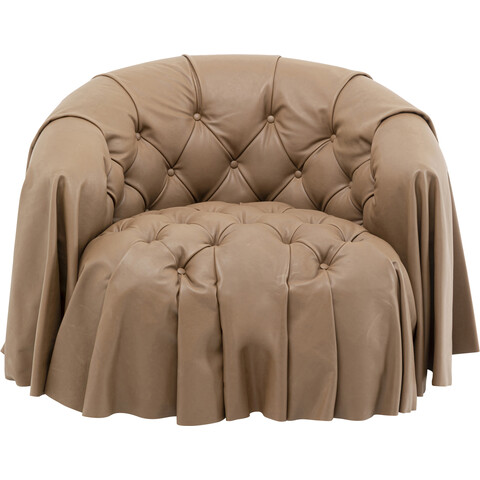 Armchair Drapes Leather