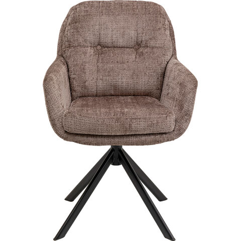 Chaise pivotante Molly taupe