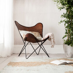 73490 - Armchair Butterfly Brown