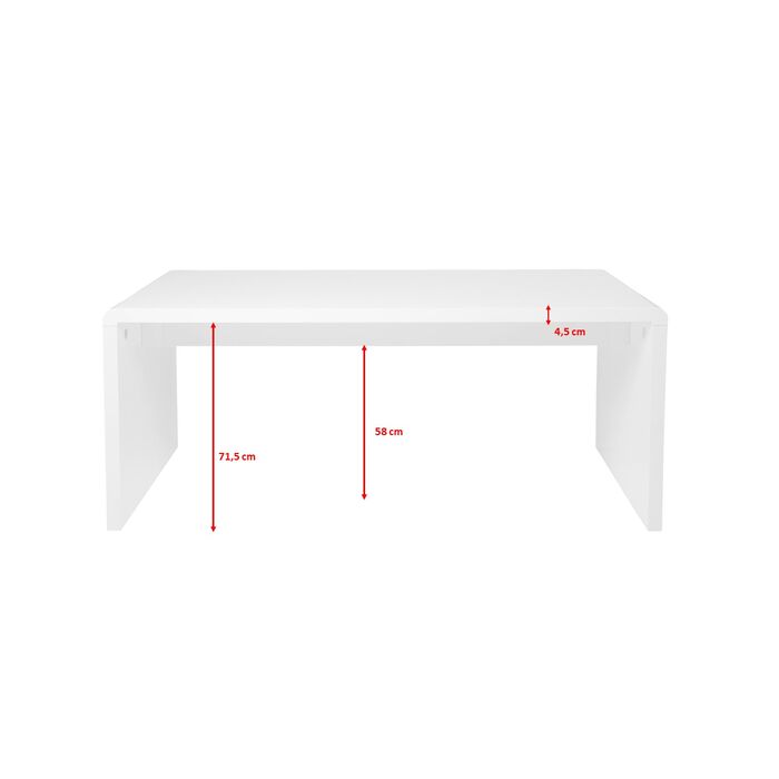 Schreibtisch White Club 180x85cm