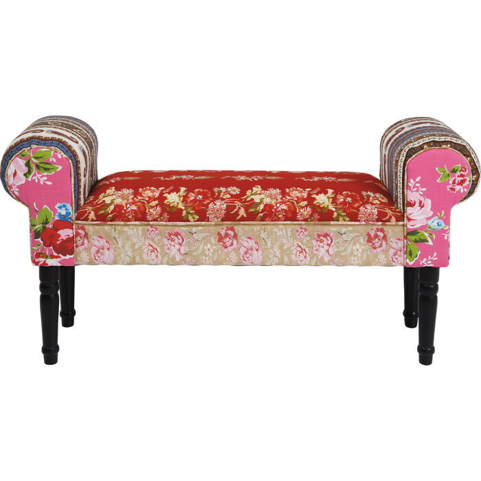 Banquette Wing Patchwork rouge