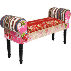 Banquette Wing Patchwork rouge