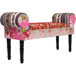 Banquette Wing Patchwork rouge