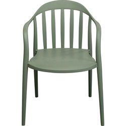 Chair with Armrest Flores Grey Green