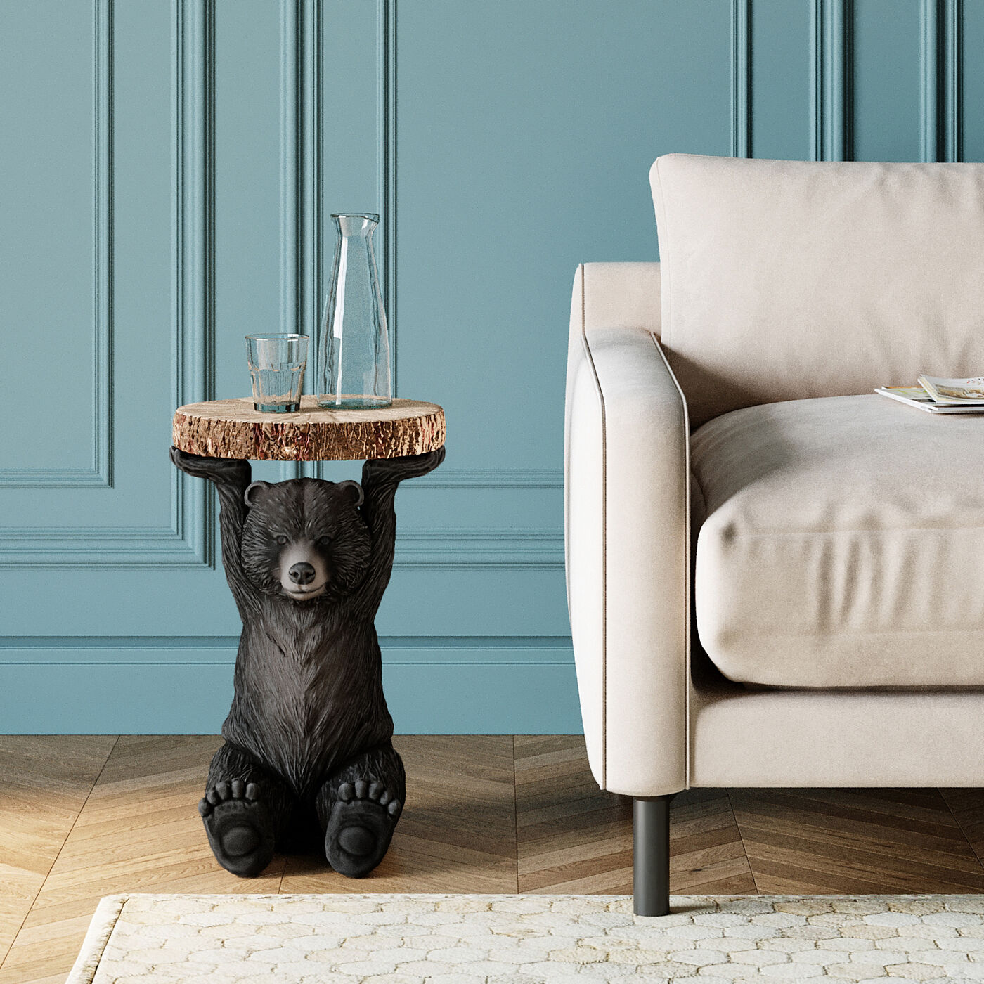 Side Table Animal Bear Ø33cm KARE KARE B2B