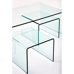 Table basse Clear Club (set de 3)