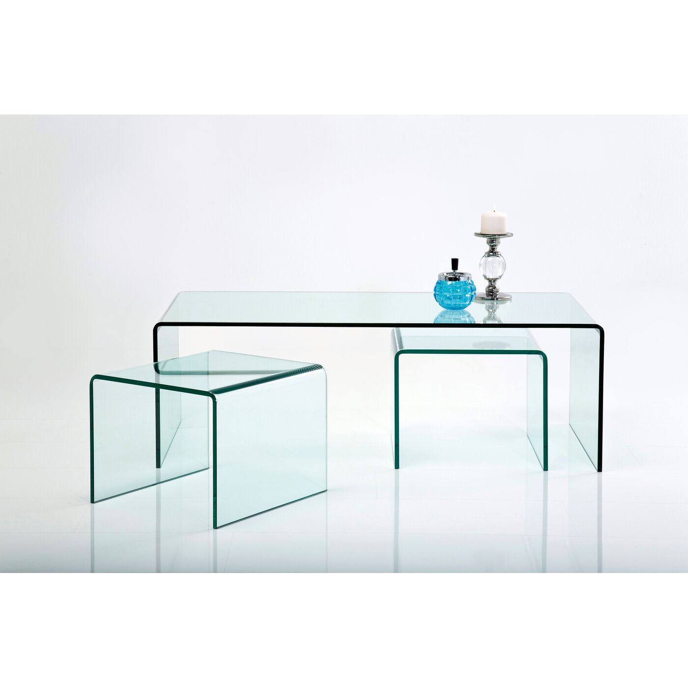 Coffee Table Clear Club (3/Set) KARE USA