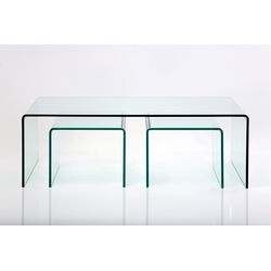 Table basse Clear Club (set de 3)