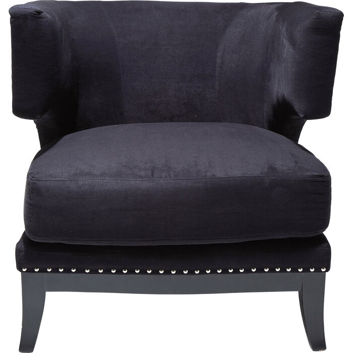 Armchair Art Deco Black Kare Design