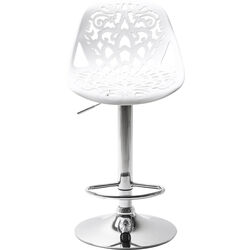 Taburete bar Ornament blanco