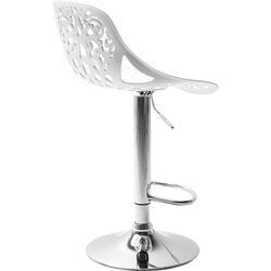 Sgabello bar Ornament bianco