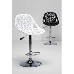 Tabouret de bar Ornament blanc