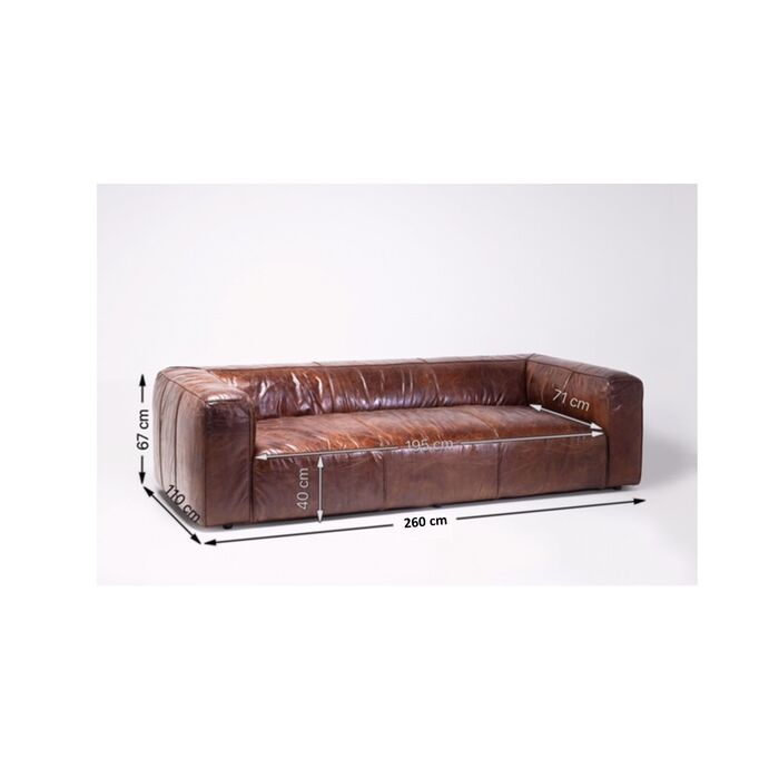 Sofa Cubetto 3,5-Sitzer 260cm