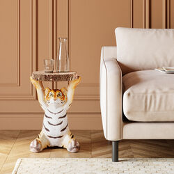 Side Table Animal Tiger Ø35cm