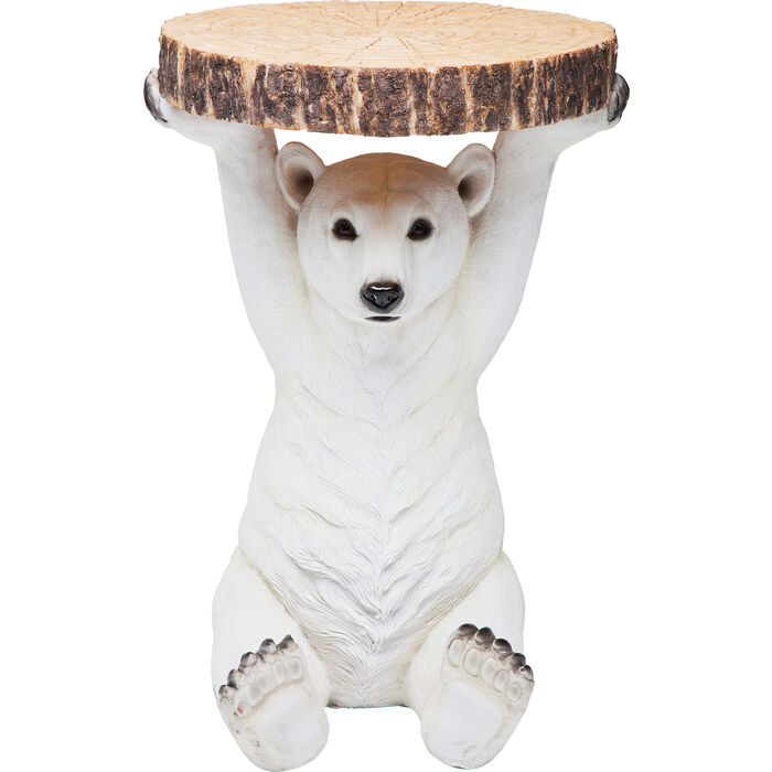 Table d'appoint Animal Polar Bear Ø37cm