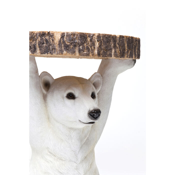 Mesa auxiliar Animal Polar Bear Ø37cm