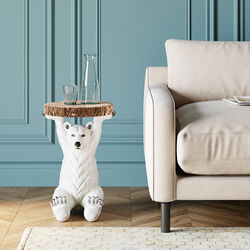 Table d'appoint Animal Polar Bear Ø37cm