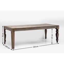 Table Duld Range 220x100cm