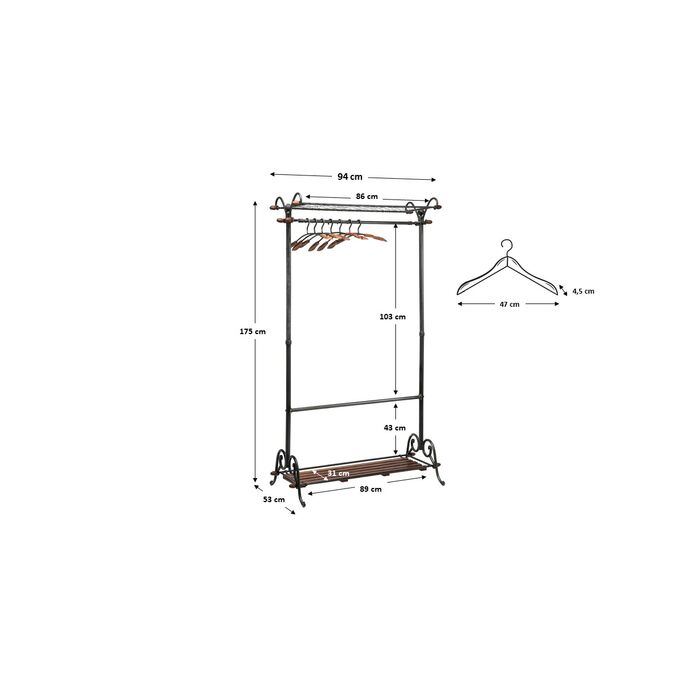 Clothing Rack Cosmopolitan (13/part) - KARE Design (Albania)