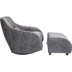 Sillón basculante Swing Ritmo Vintage gris