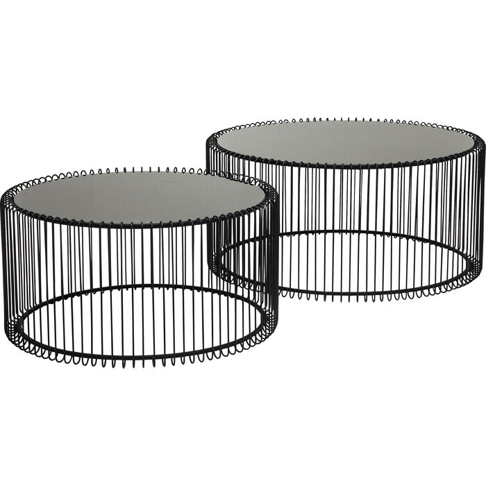 Coffee Table Wire Black (2/Set)