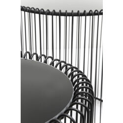 Tables d'appoint Wire noir (set/2) Ø44cm