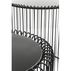 Beistelltisch Wire Schwarz Ø44cm (2/Set)