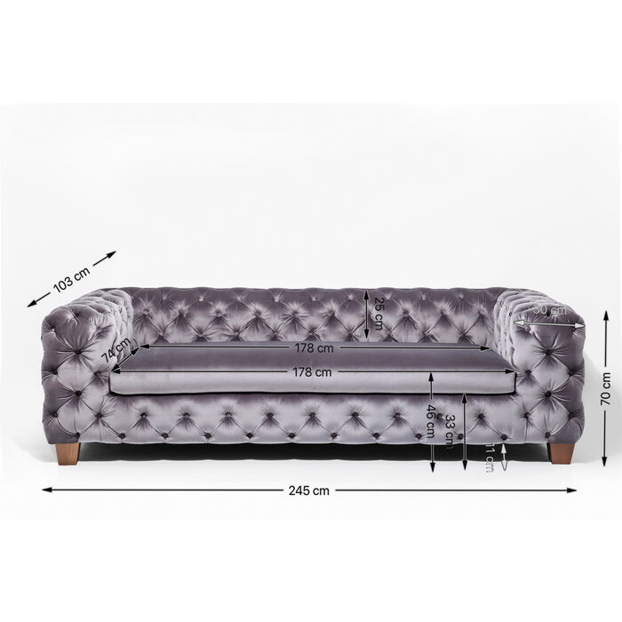 Sofa Desire 3-Sitzer Khaki