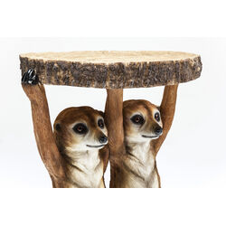 Table d'appoint Animal Meerkat Sisters Ø33cm