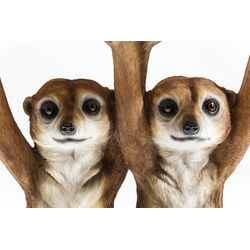 Tavolino d'appoggio Animal Meerkat Sisters Ø33cm