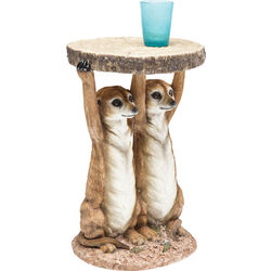 Table d'appoint Animal Meerkat Sisters Ø33cm