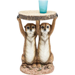 Table d'appoint Animal Meerkat Sisters Ø33cm