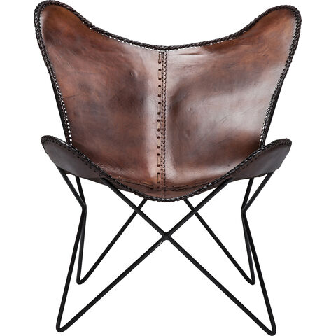 Armchair Butterfly Brown Econo